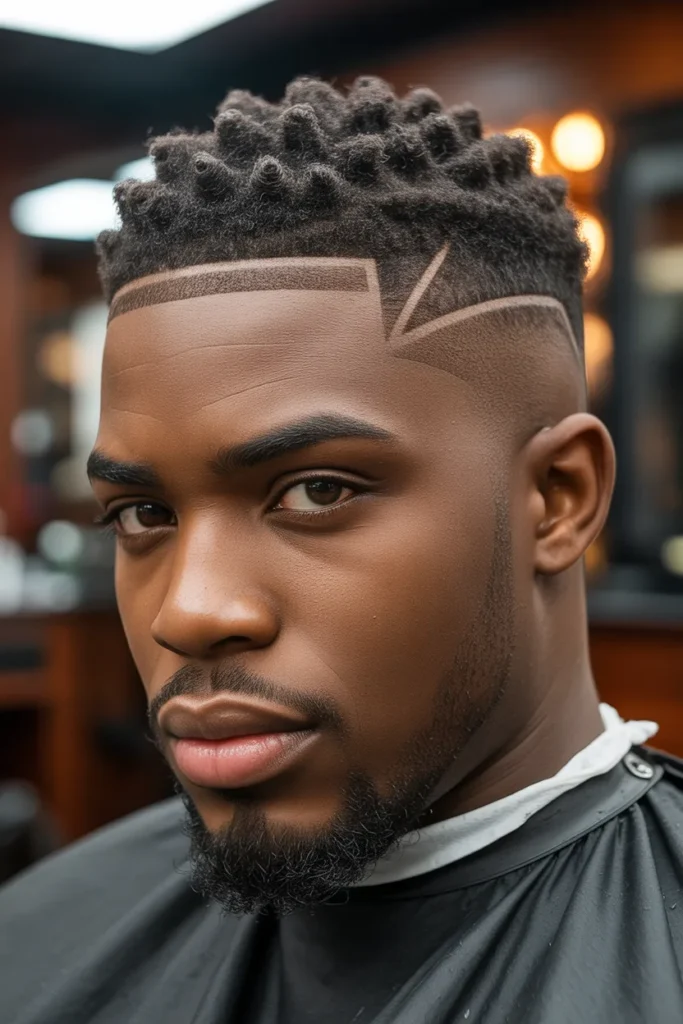 Curly Hair Men Shape Up for Ultimate Precision