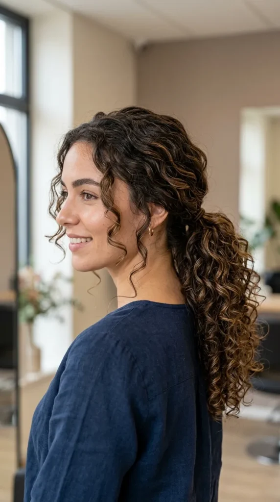 Curly Low Ponytail