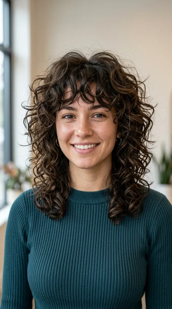 Curly Shag Cut