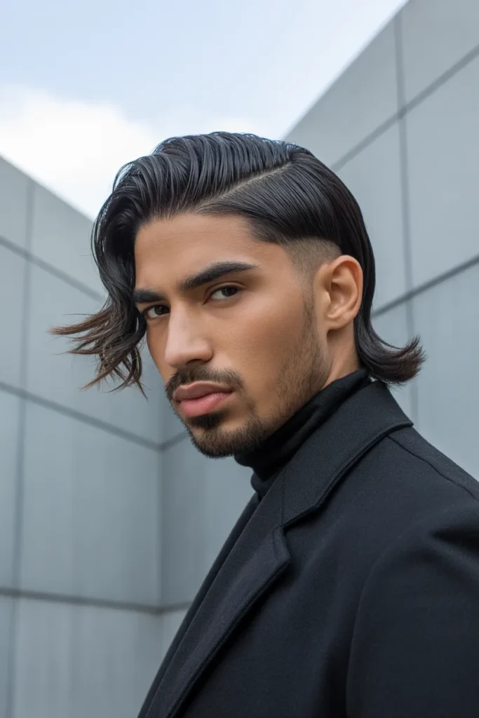 Disconnected Subtle Mullet Men Bold Structure