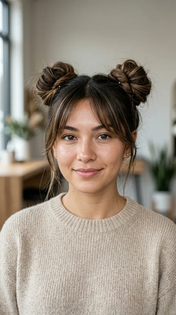 Double Bun Style