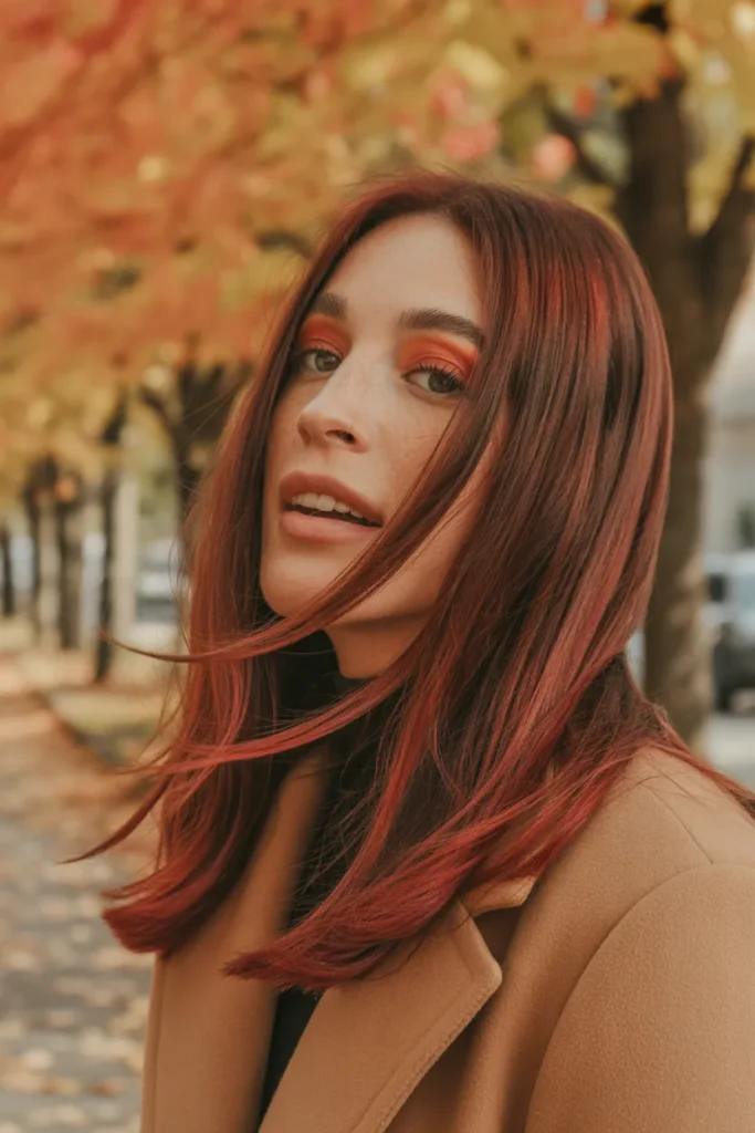 Dramatic Face-Framing Layers for Square Face Shapes