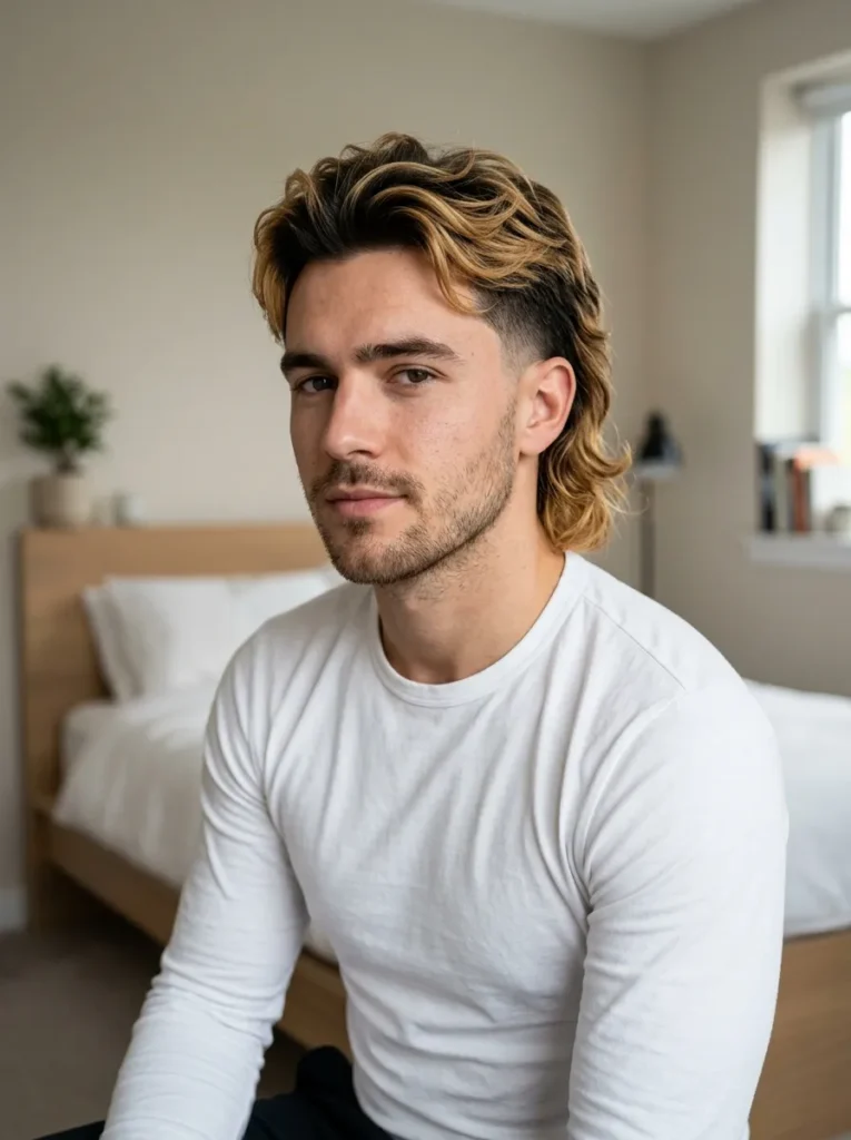 Dyed Mullet Hairstyle