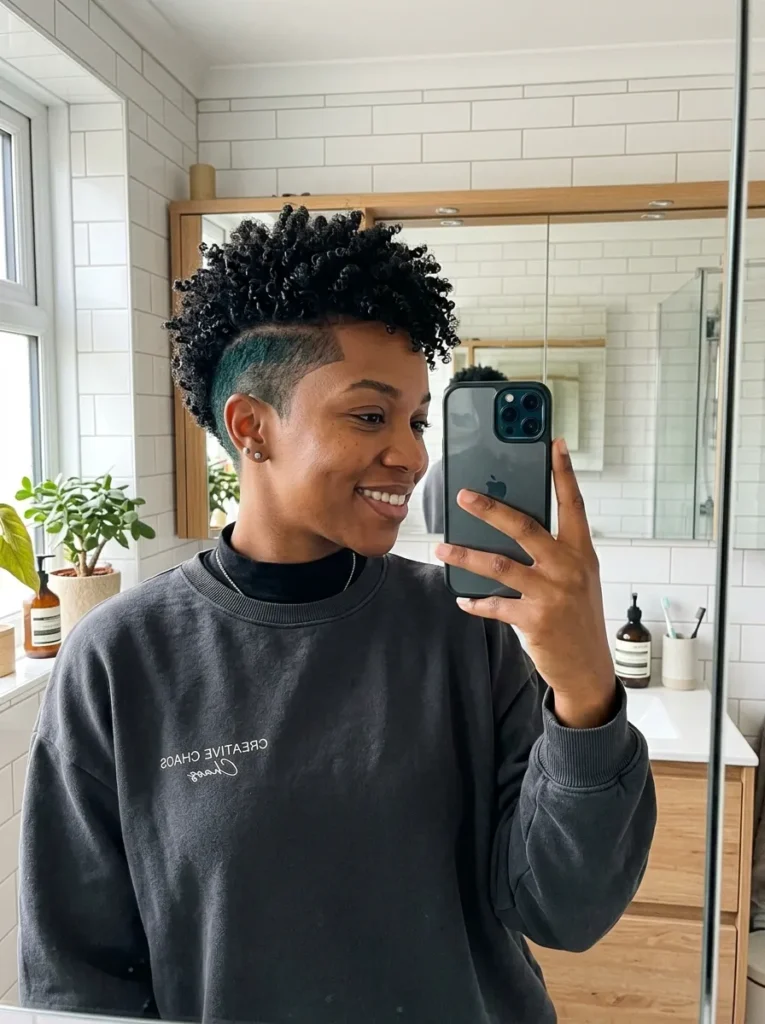 Edgy Shaved Side Pixie