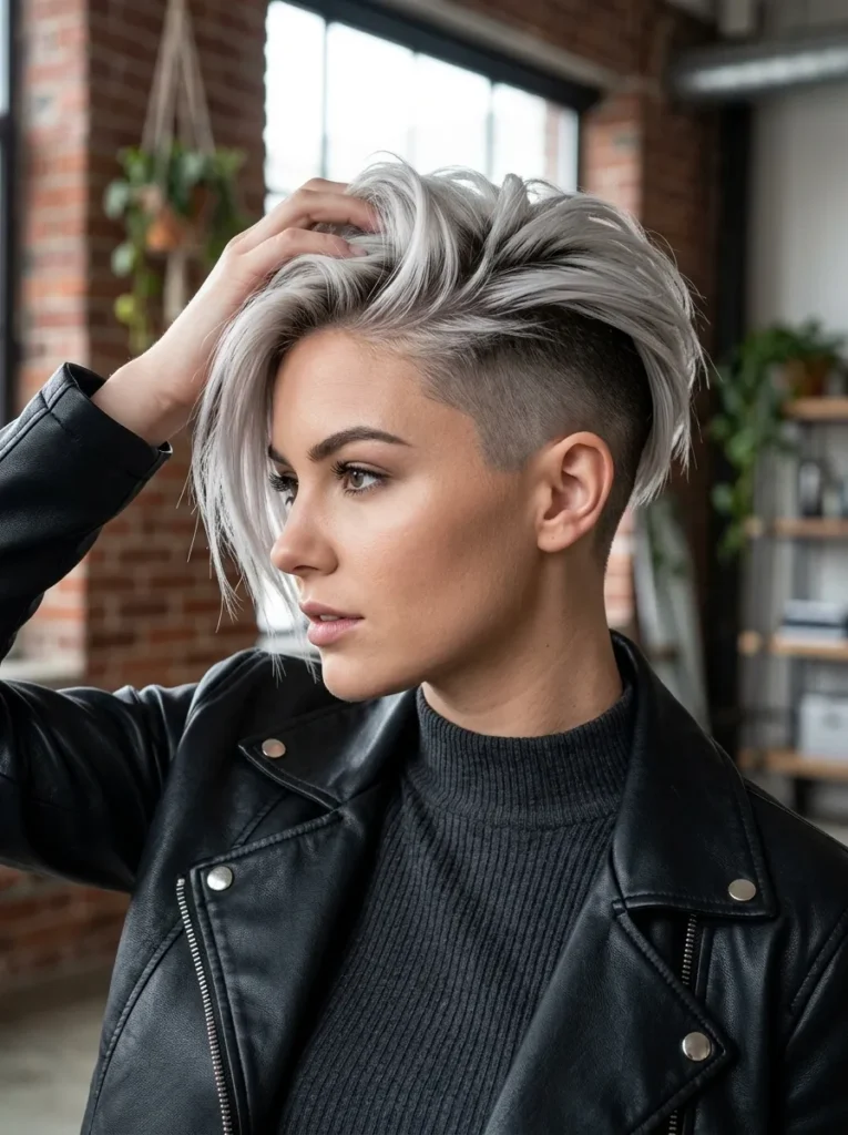 Edgy Undercut Blonde