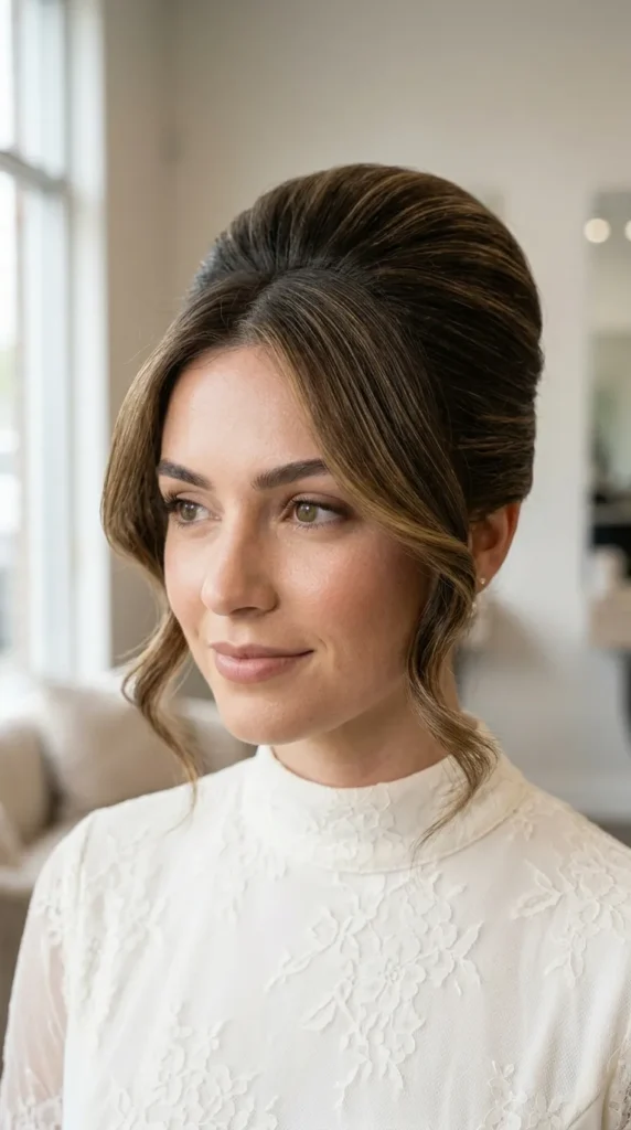 Elegant Bridal Beehive