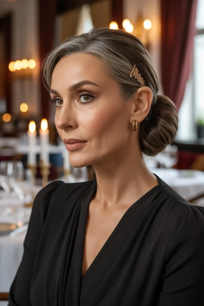 Elegant Chignon Updo That Pairs With Every Outfit