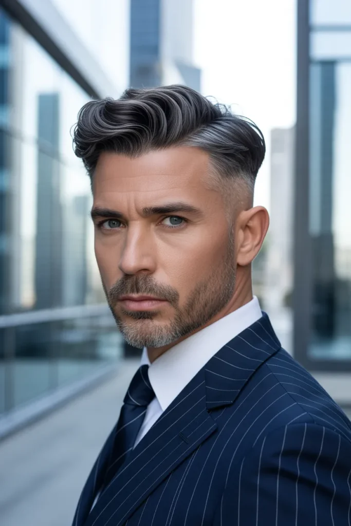 Executive Taper Subtle Mullet Men Power Finish