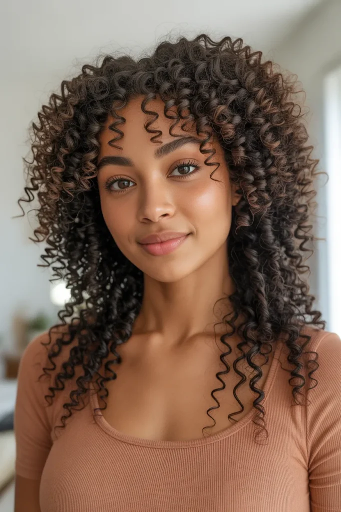 Face-Framing Layers for Tight 3C Curls