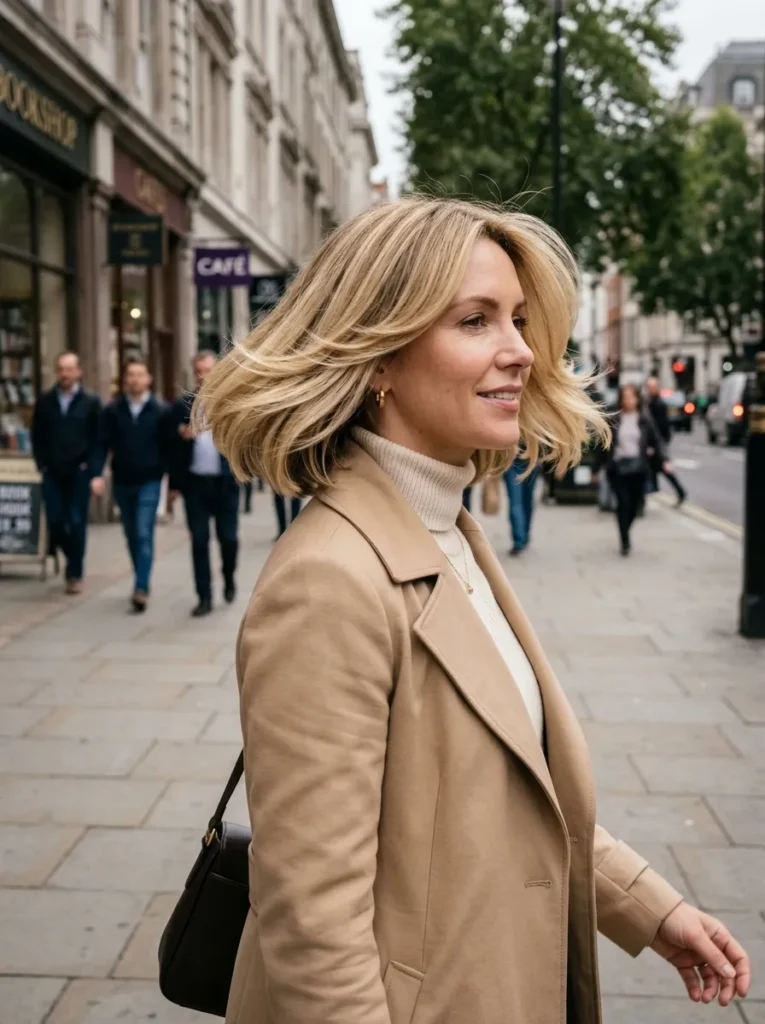 Feathered Bob Blonde