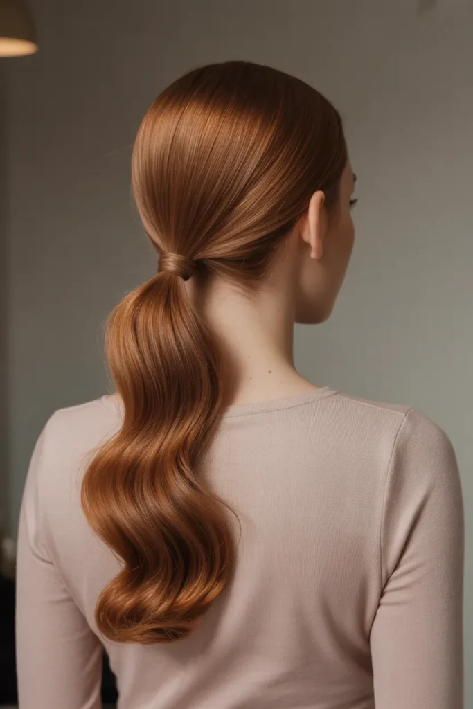 Ginger Brown Ponytail