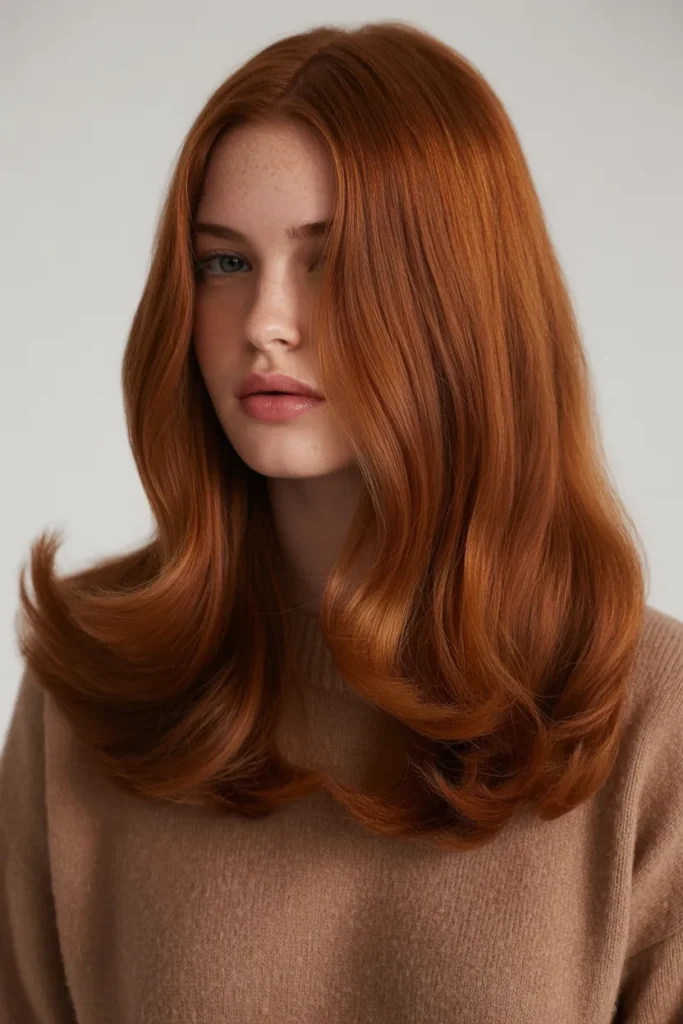 Glossy Ginger Blowout