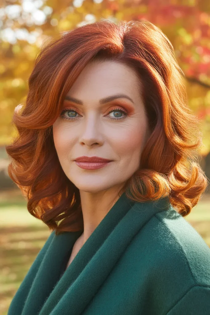 Gorgeous Copper Red Hair Color Transforming Women Over 60