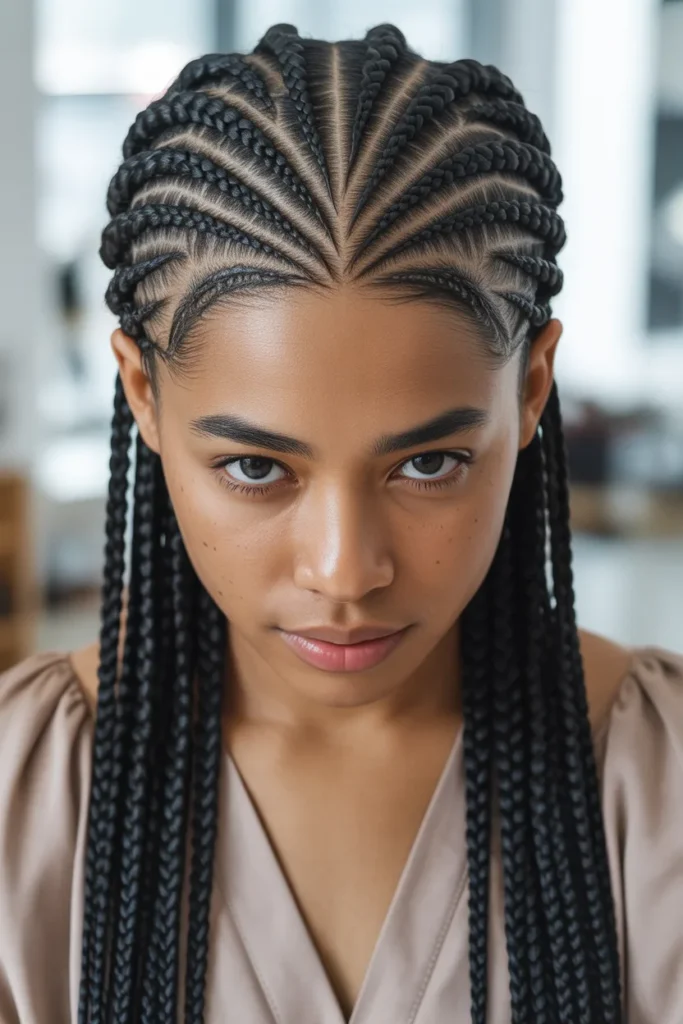 Heart Pattern Cornrows
