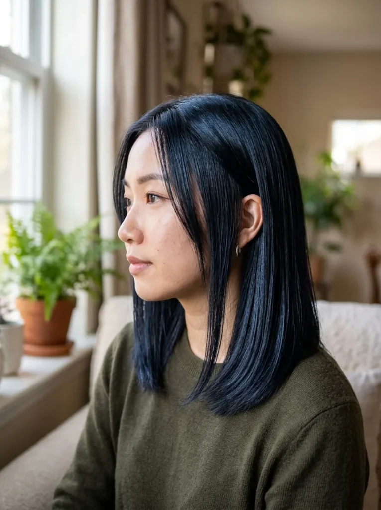 Jet Black with Blue Tint