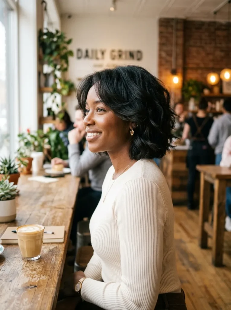 Layered Chin-Length Bob