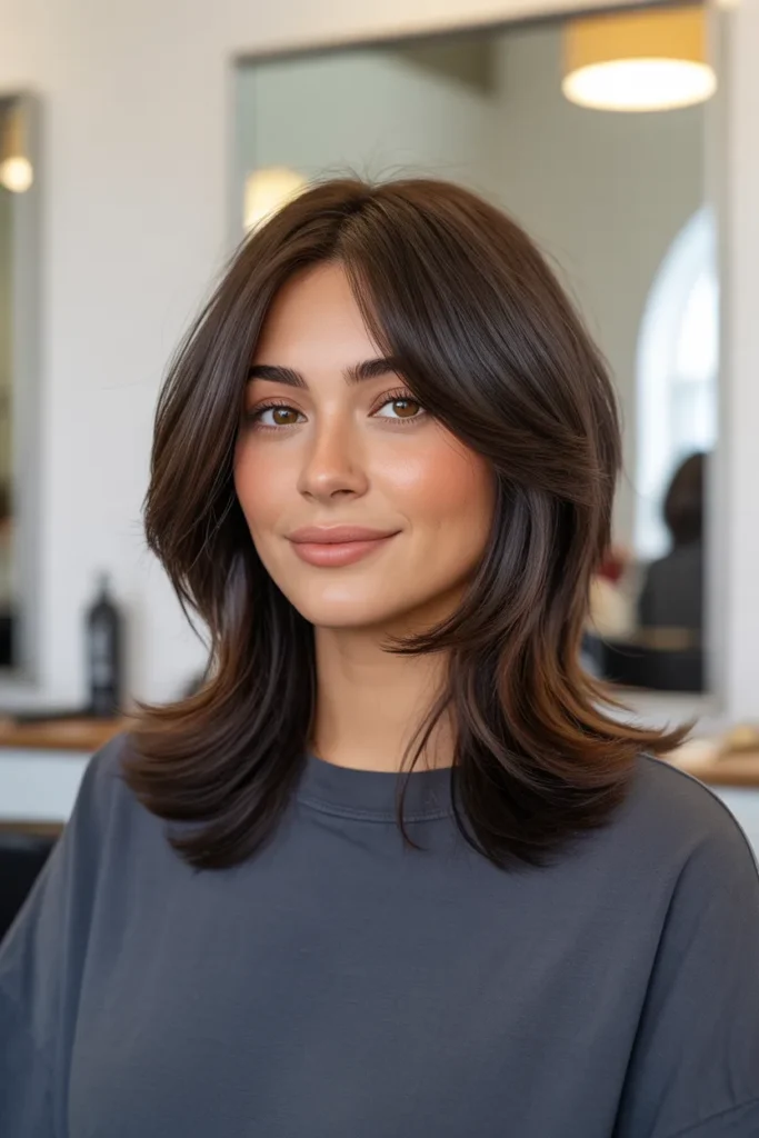 Layered Wolf Cut for Thick Hair With Natural Movement