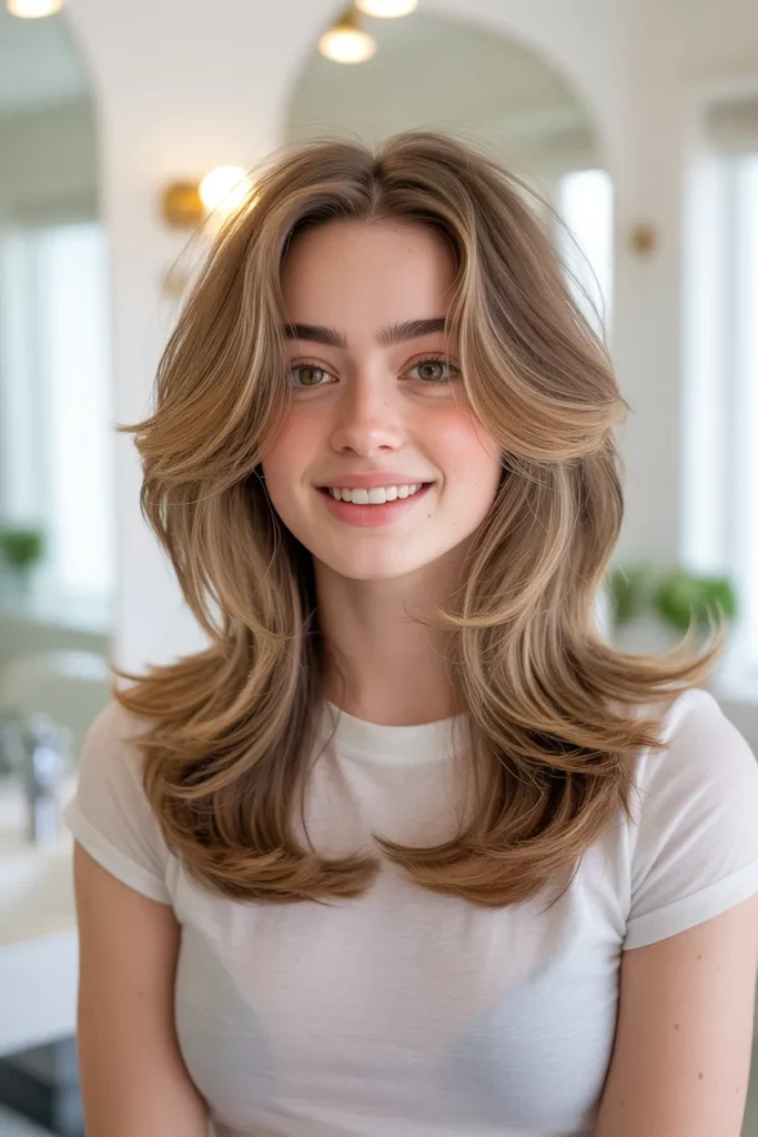 Low-Maintenance Long Shag for Fine Hair With Big Volume