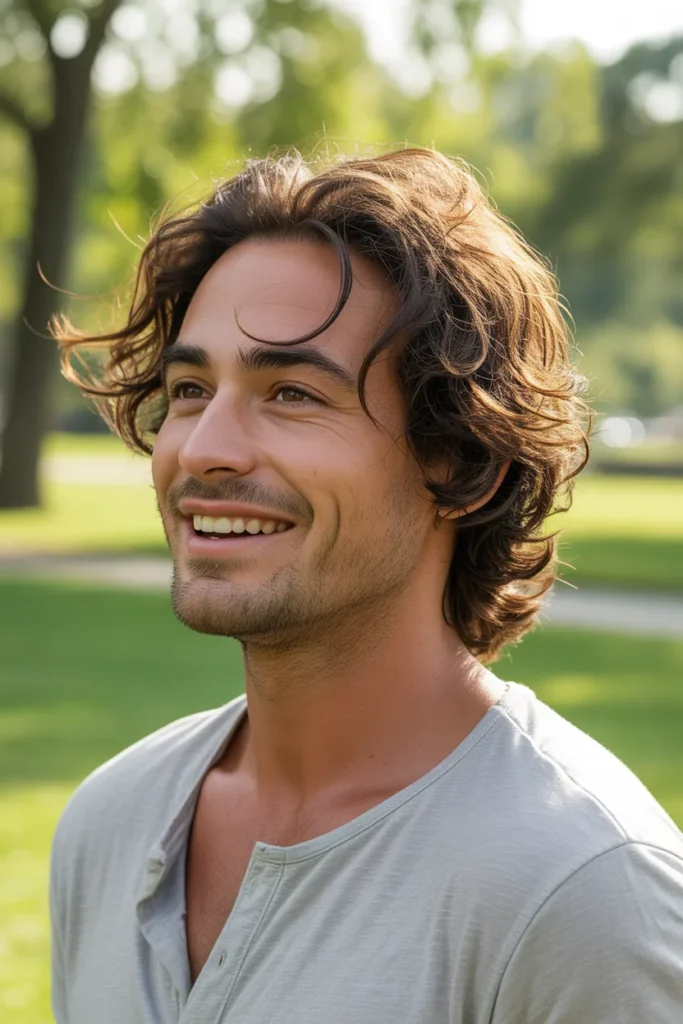 Low Maintenance Subtle Mullet Men Natural Grow Out