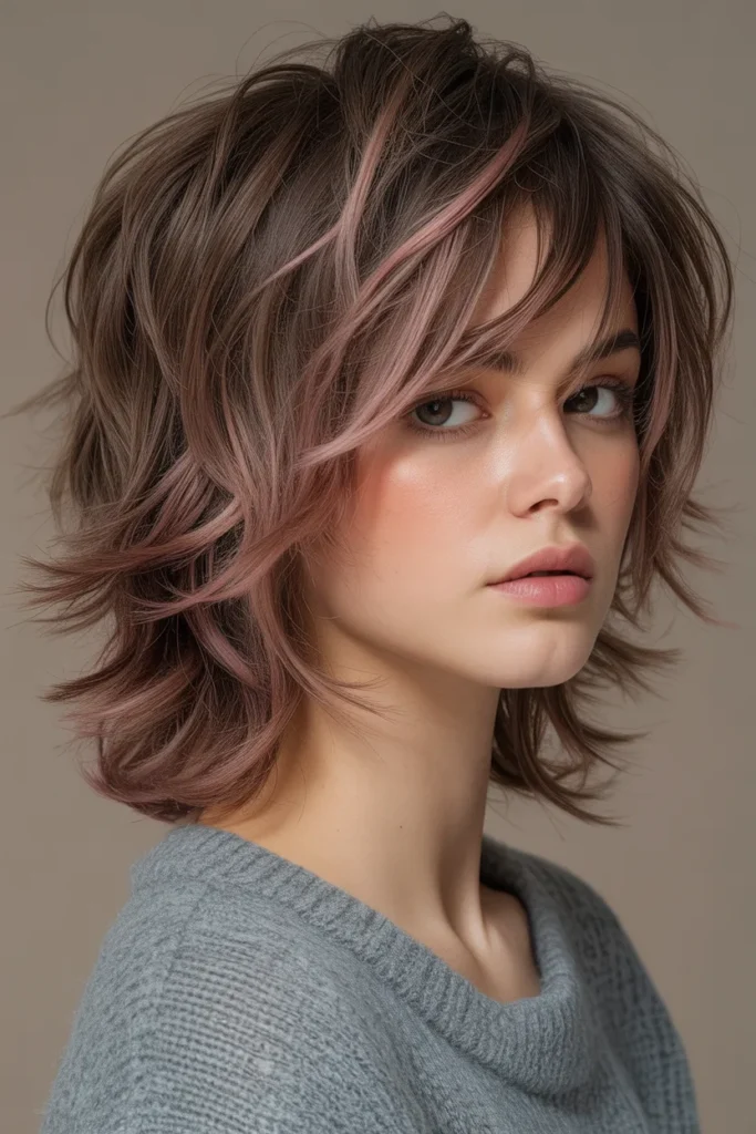 Messy Layered Emo Shag