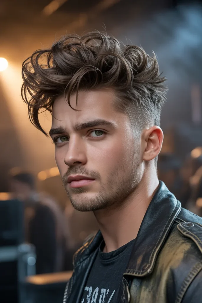 Messy Textured Quiff The Rock-Inspired Look of 2026