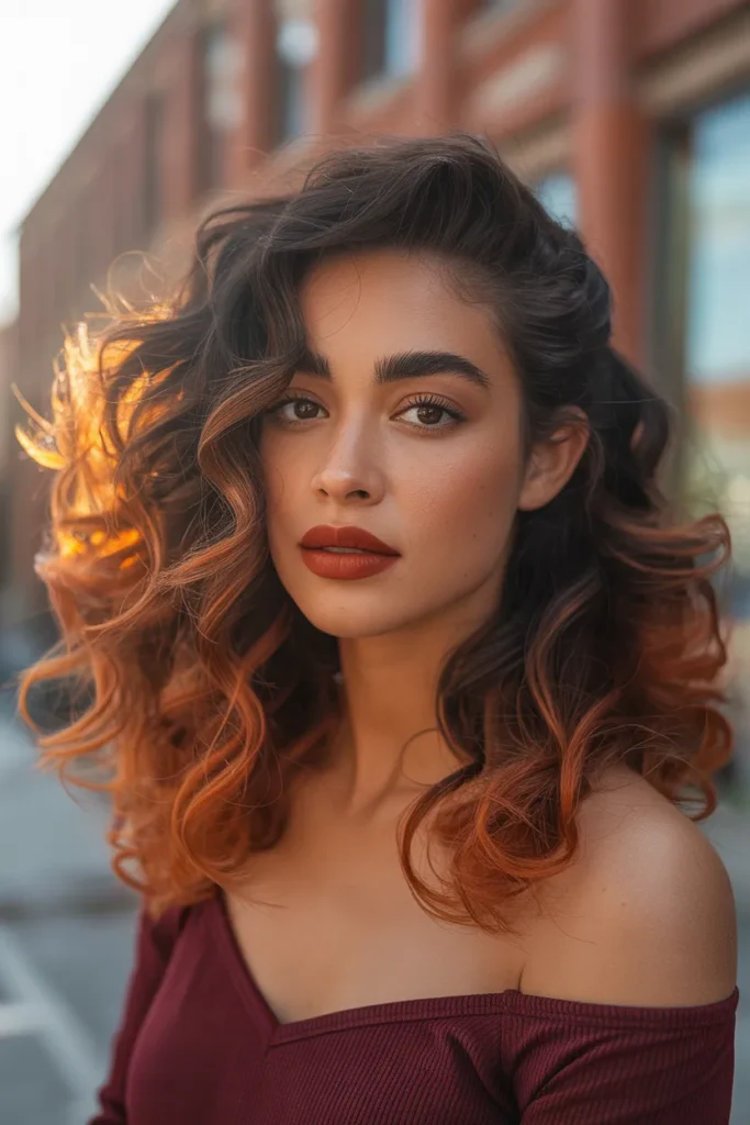 Ombre Streaky Highlights Blending Two Gorgeous Tones