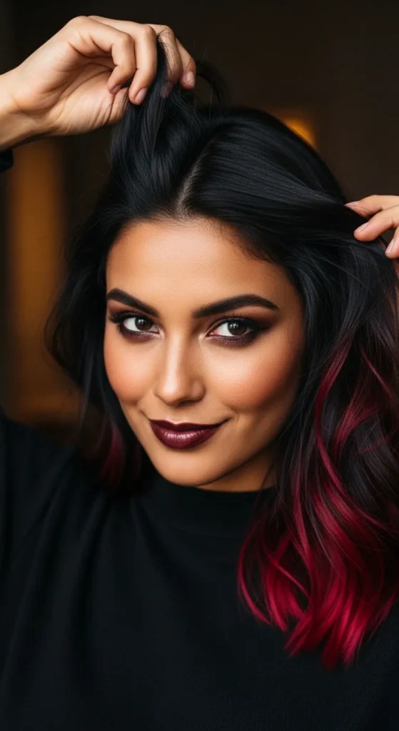 Peek-a-Boo Cherry Red Underneath for the Ultimate Secret Weapon