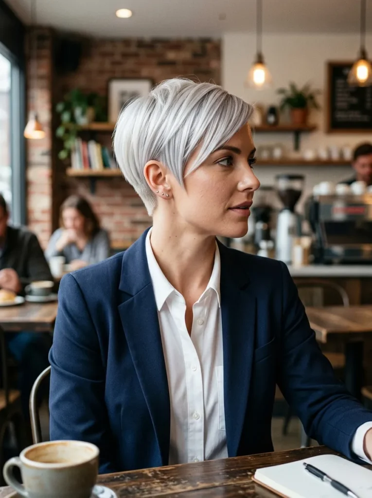Platinum Pixie Cut