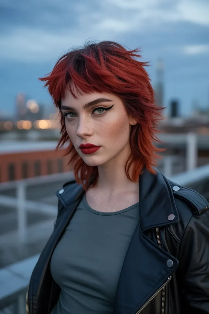 Red Wolf Cut for a Bold and Edgy Statement Look