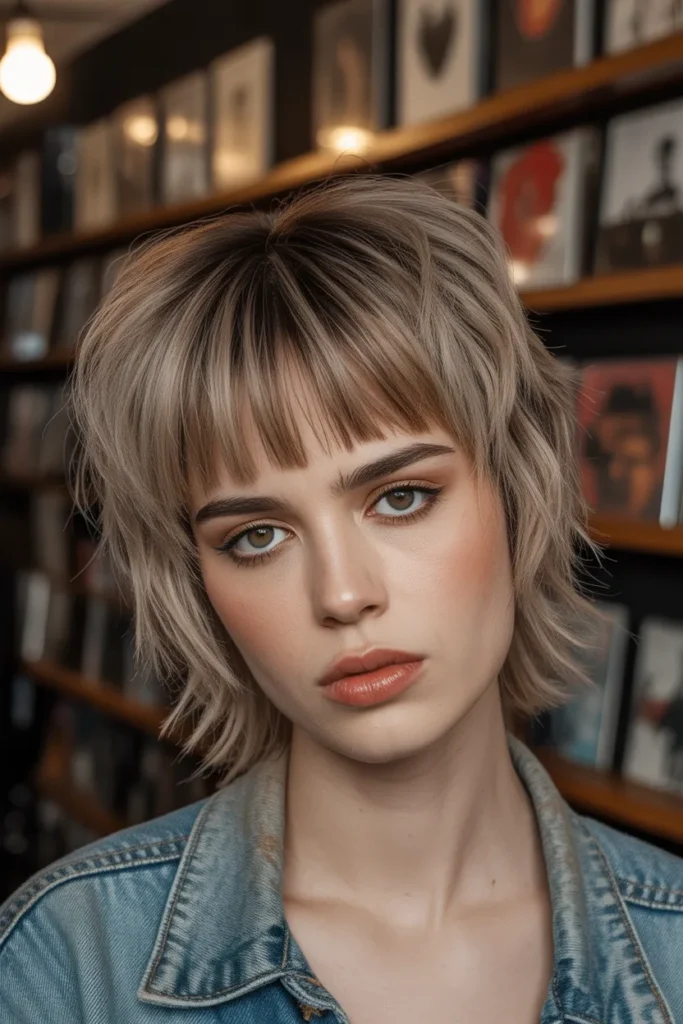 Retro Shag With Bangs Inspired By 1990s Grunge
