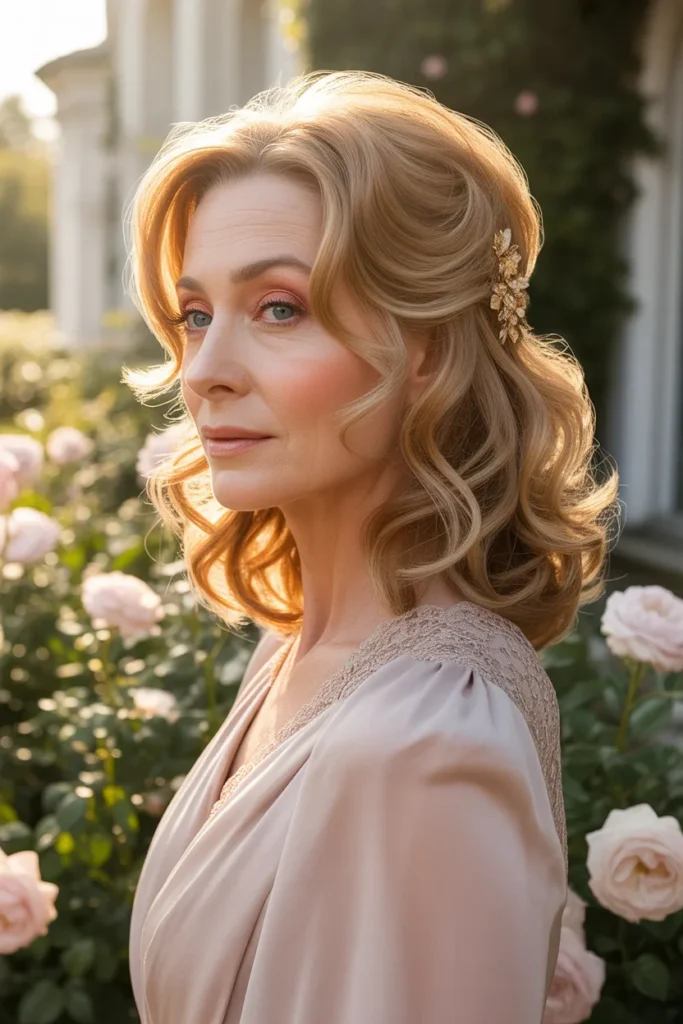 Romantic Half-Up Half-Down Style for Special Occasions