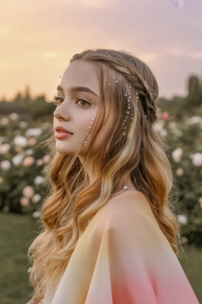 Romantic Waterfall Braid Into Loose Waves