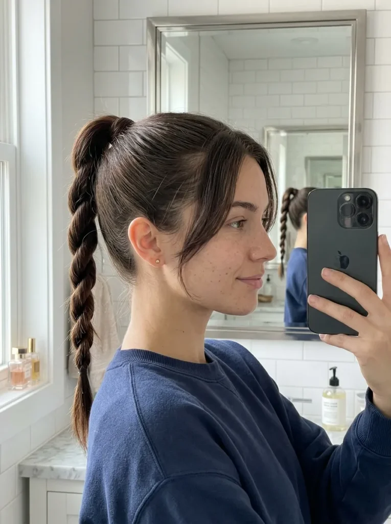 Rope Braid Ponytail