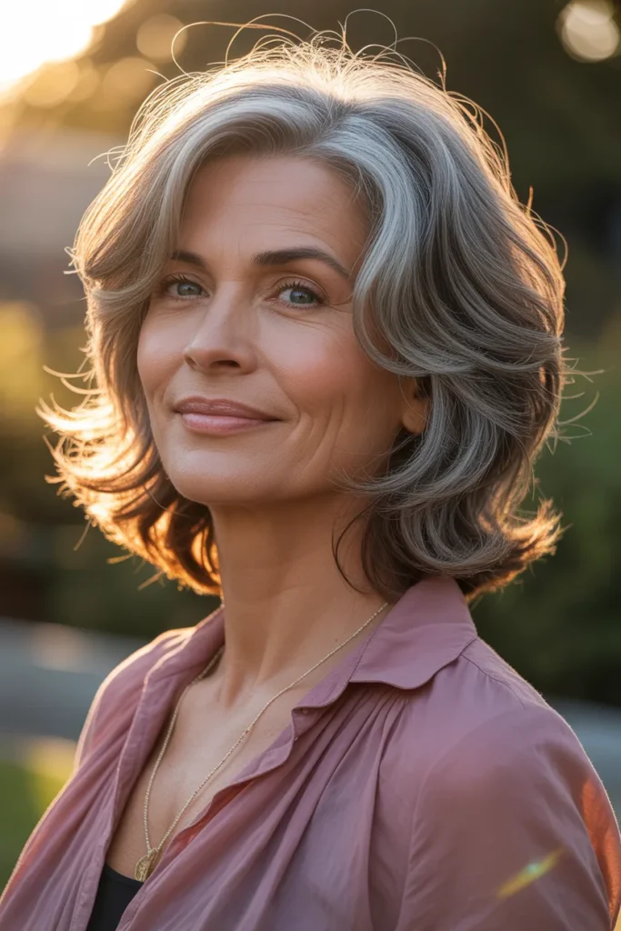 Short Hairstyles for Women Over 50 Going Gray Gracefully