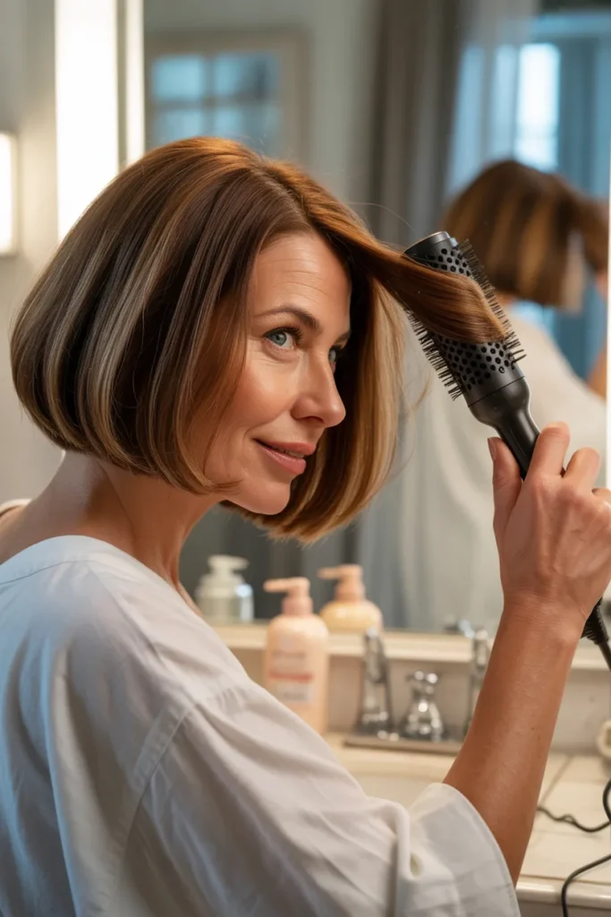 Short Hairstyles for Women Over 50 You Can Style at Home