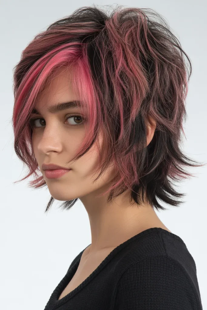 Short Textured Emo Shag