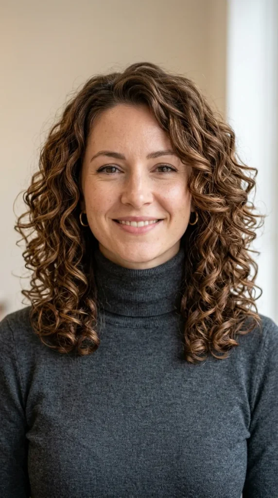 Shoulder Length Curls