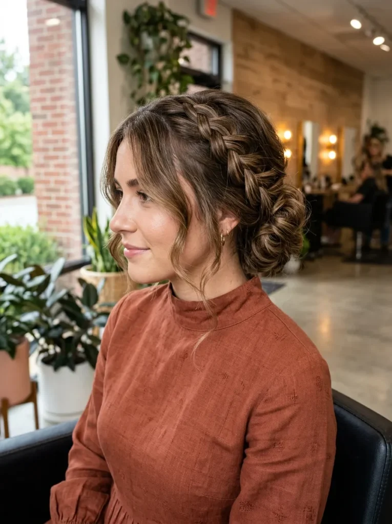 Side Braided Updo