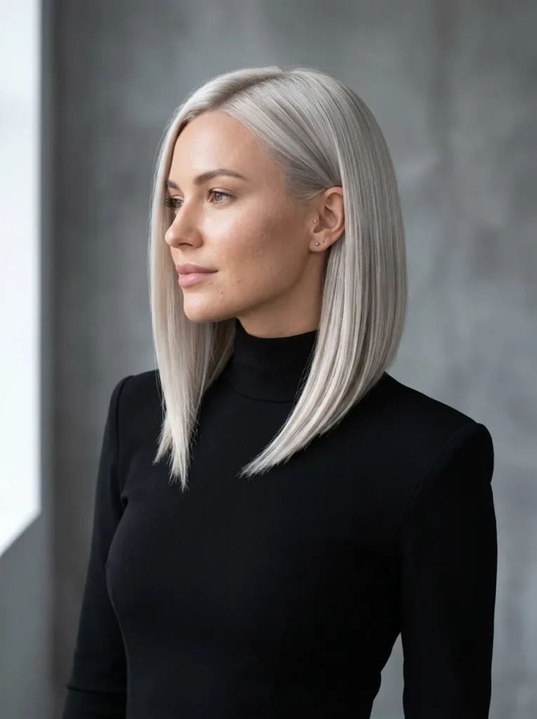 Sleek Angled Bob