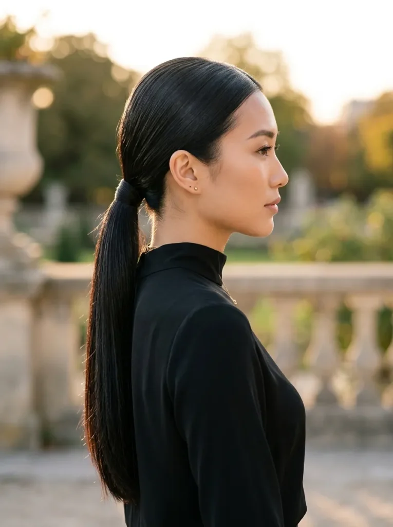 Sleek Low Ponytail