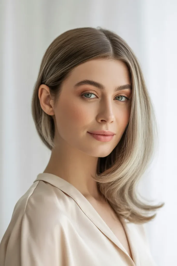 Sleek Side Part With Smooth Flowing Layers