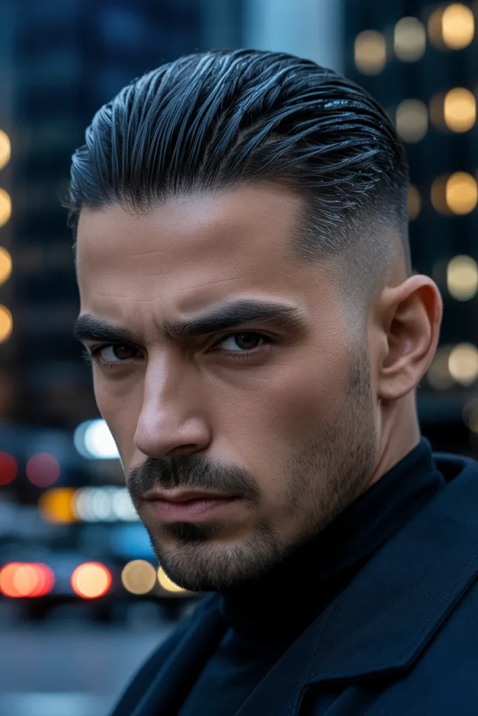 Slick Back with Skin Fade The Modern Don of 2026
