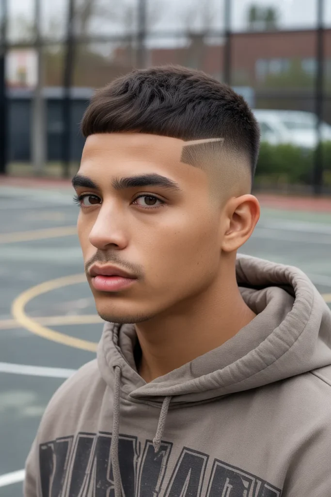 Taper Fade Subtle Mullet Men Street Style