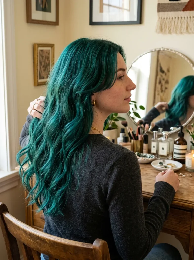 Teal Mermaid Hair