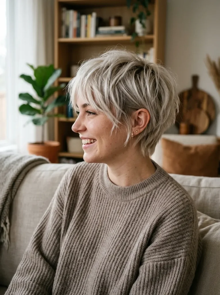 Textured Crop Blonde