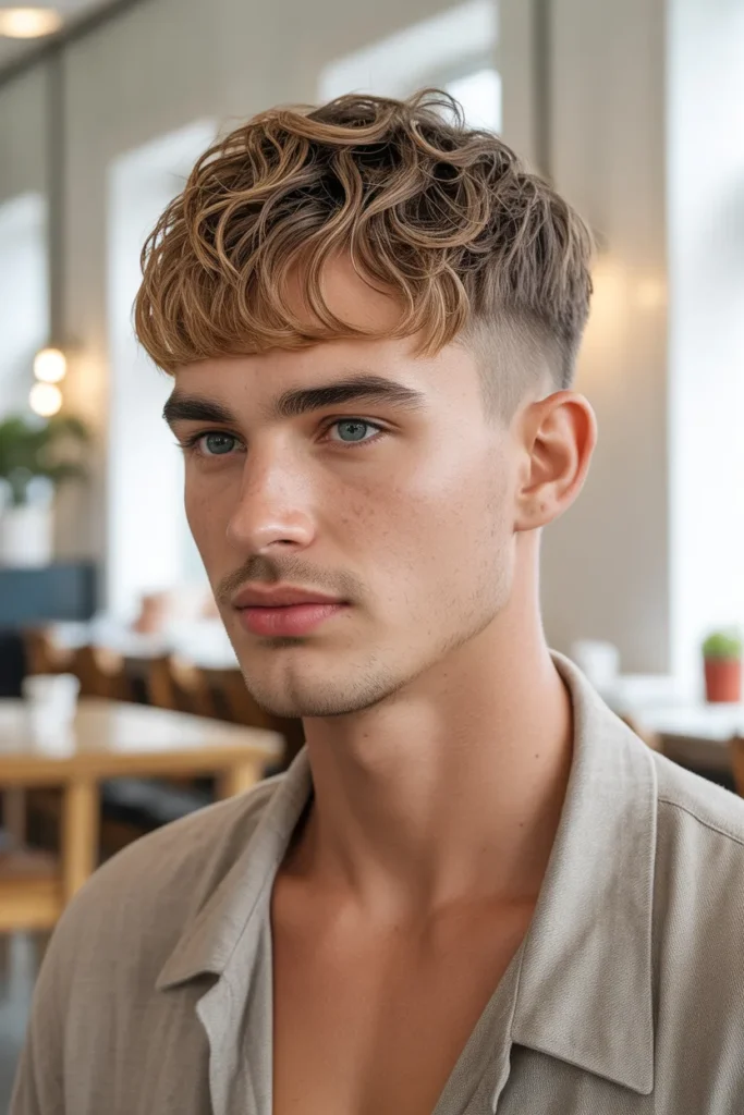 Textured Crop Subtle Mullet Men Style