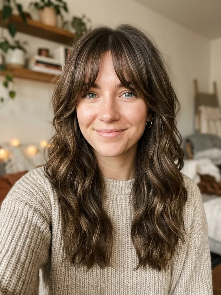 Textured Curtain Bang