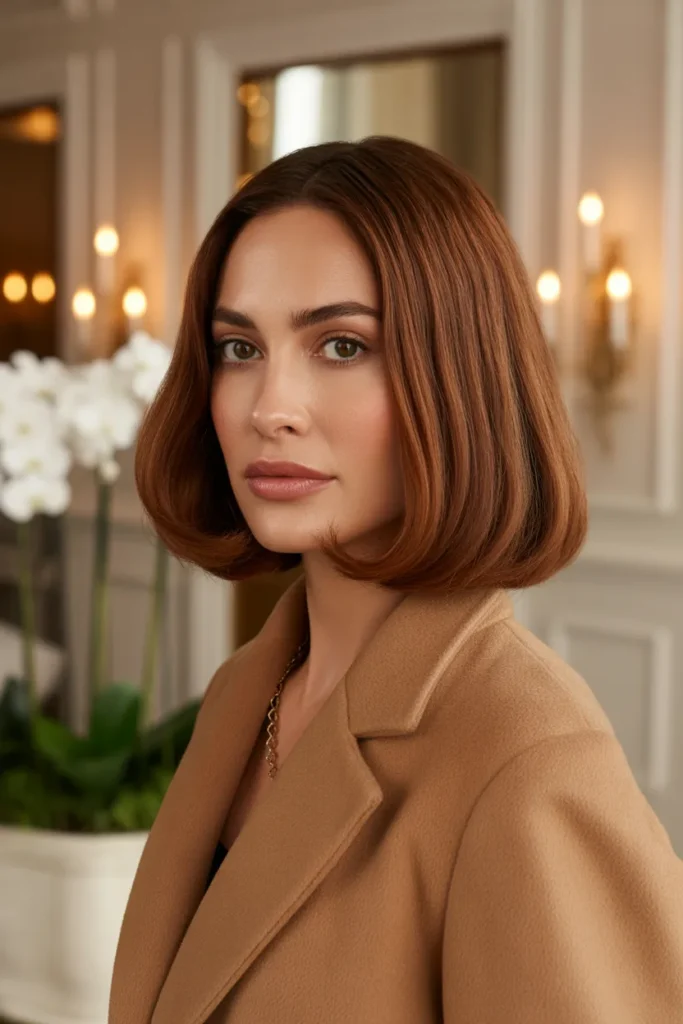 The Chestnut Lob-Length Old Money Bob