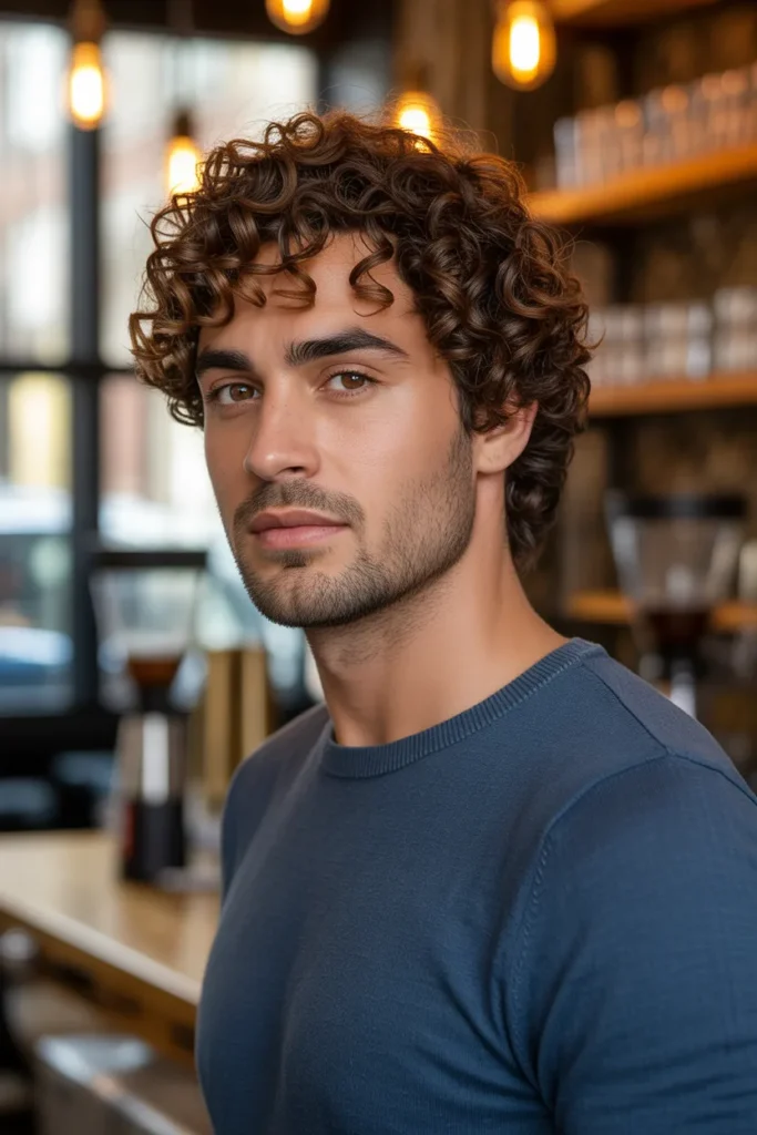 The Classic Defined Curl Look for Men