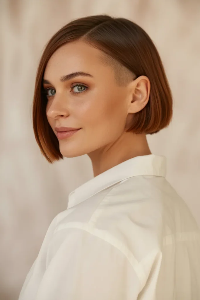 The Classic Shaved Nape Undercut Bob